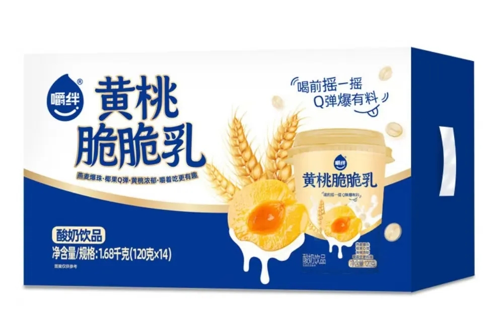 嚼绊黄桃脆脆乳介绍