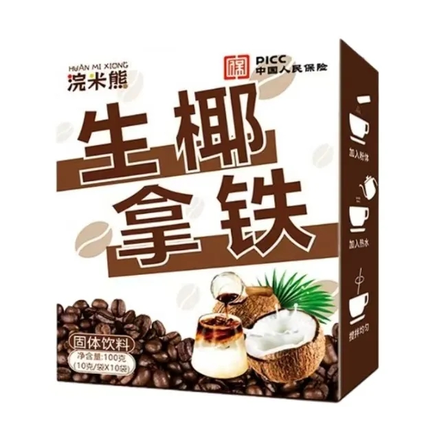 浣米熊生椰拿铁固体饮料介绍